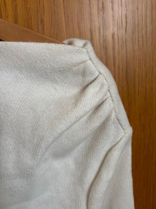 Jersey Zara Blanco Asimétrico