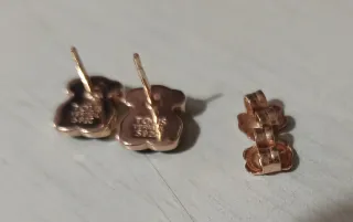 Pendientes Oso Tous Vermeil Oro Rosa