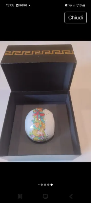 Versace Portacandela in porcellana Rosenthal