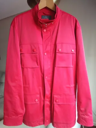 Chaqueta sport roja hombre