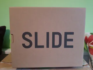 Yeezy Adidas YZY Dark Onyx Slide Taglia 35