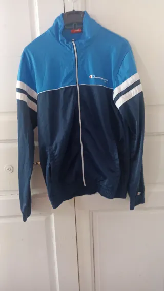 Felpa Champion uomo blu e bianca