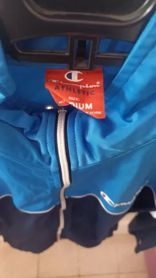 Felpa Champion uomo blu e bianca