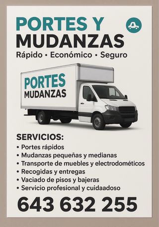 TRANSPORTE, MUDANZAS, VACIADO DE CASA Y TIENDAS