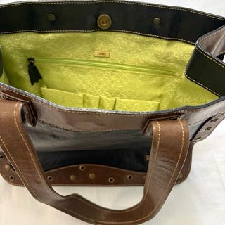 Bolso Tous Piel Negro y Marrón