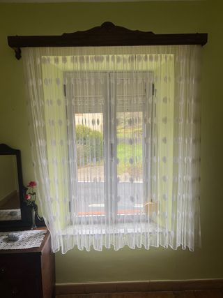 Tende in tessuto e legno