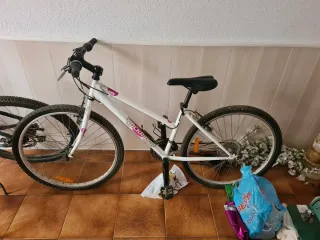 Bicicleta Montaña Rockrider Blanca