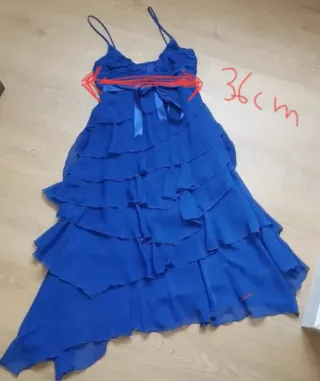 Vestido fiesta azul mujer Talla 40