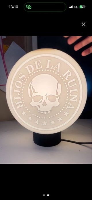 Lámpara de natos y waor