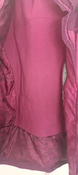 Chaqueta Quechua Morado/Rojo Talla M