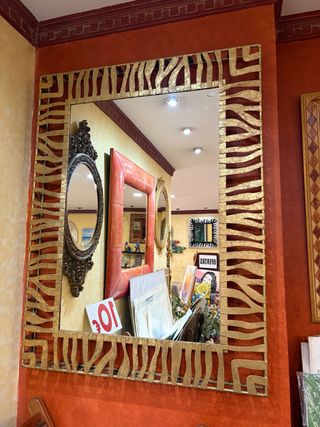 Espejo Rectangular Dorado