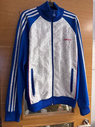 Chaqueta Adidas Azul y Blanca