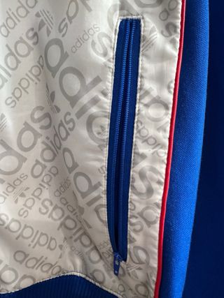 Chaqueta Adidas Azul y Blanca