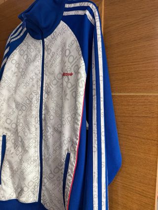 Chaqueta Adidas Azul y Blanca
