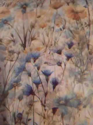 10 Folhas Papel Seda Flores Silvestres