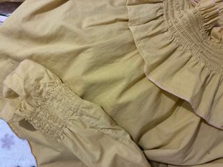 Blusa amarilla Mulaya con cuello volante