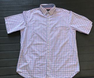 Camisa Paul & Shark manga corta cuadros