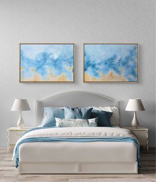 Diptico Quadri Astratti Moderni