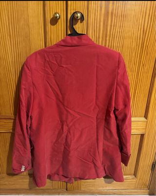 Americana Mango Roja Talla 36