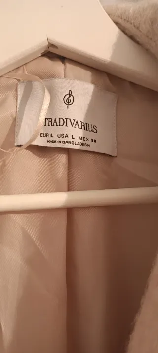 Abrigo beige mujer talla única