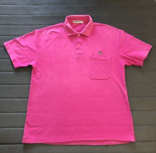 Polo Burberry Vintage Manga Corta Rosa