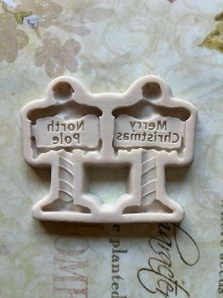 Stampo silicone cartelli natalizi