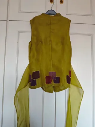 Falda y blusa Adolfo Dominguez seda T38/40