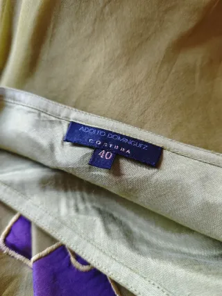Falda y blusa Adolfo Dominguez seda T38/40