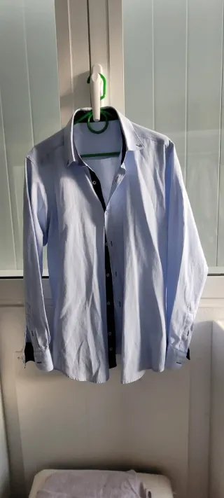 Camisa de vestir azul talla 42