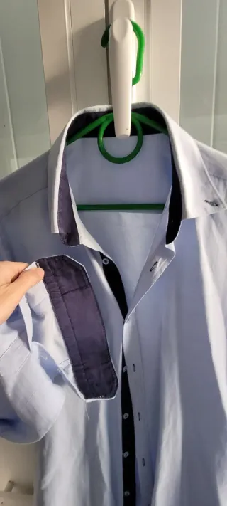 Camisa de vestir azul talla 42