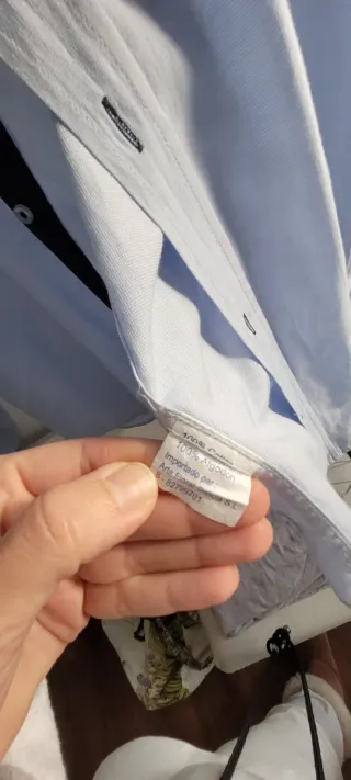 Camisa de vestir azul talla 42