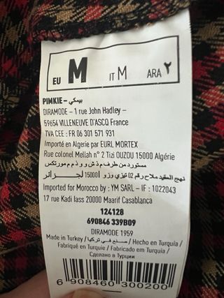 Minifalda de cuadros