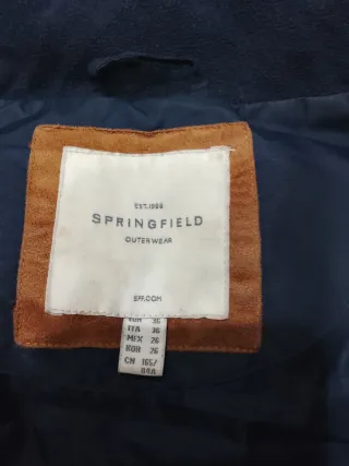 Chaqueta acolchada Springfield se hace chaleco