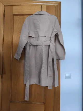 Gabardina mujer beige