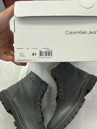 Stivali Calvin Klein Uomo Mezza Gamba Grigio 41