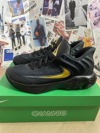 Nike Giannis Immortality 4 Negro Dorado