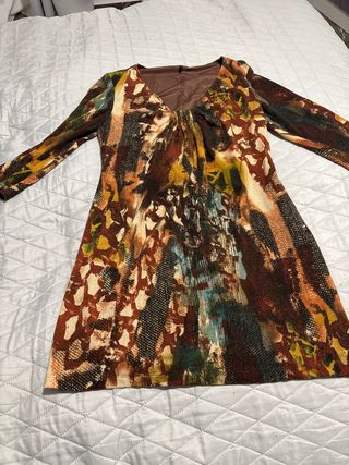 Vestido estampado multicolor