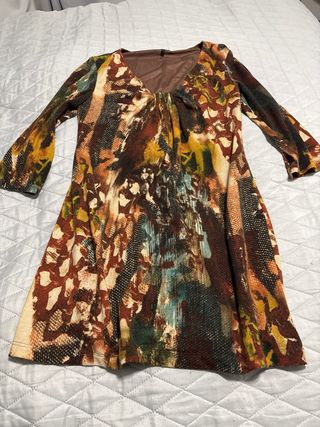 Vestido estampado multicolor
