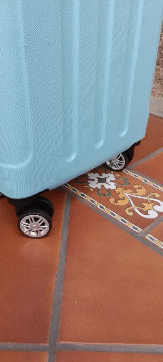 Maleta Cabina Azul Claro 55x35x20 Nueva