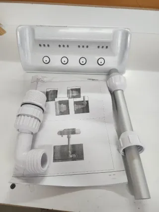 Cascata per piscina LED trasparente