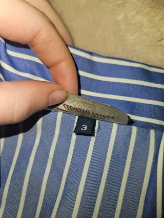 Camisa pijama Eucidio Tucci Rayas Azul y Blanco