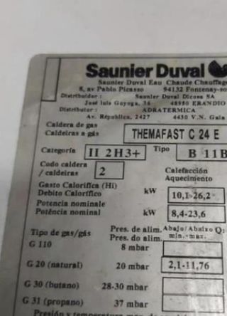 DESPIECE CALDERA THEMAFAST C 24 E