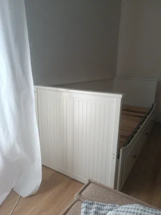 Cama nido blanca con cajones