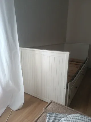 Cama nido blanca con cajones