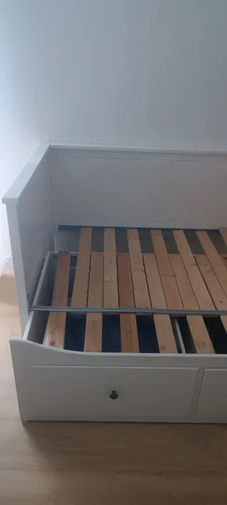 Cama nido blanca con cajones