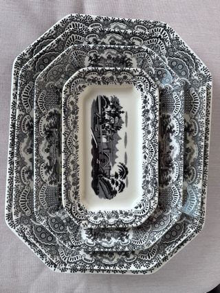 Conjunto 4 piezas La Cartuja Negro