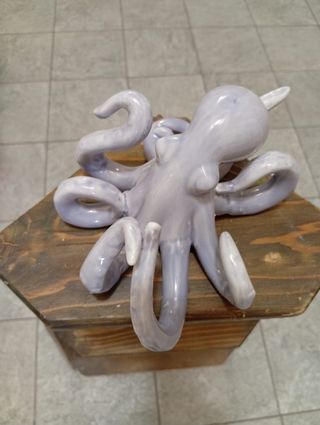 Set 4 polpi in ceramica