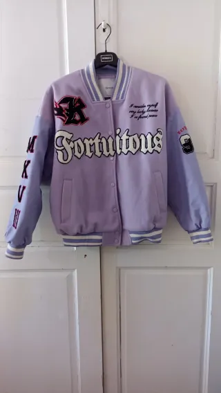 Bomber Bershka Viola Taglia M