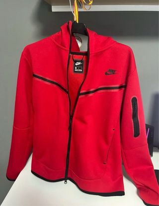 Chaqueta Nike Tech Fleece Roja Talla M