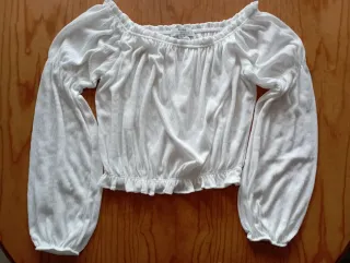 Blusa Bershka blanca talla S